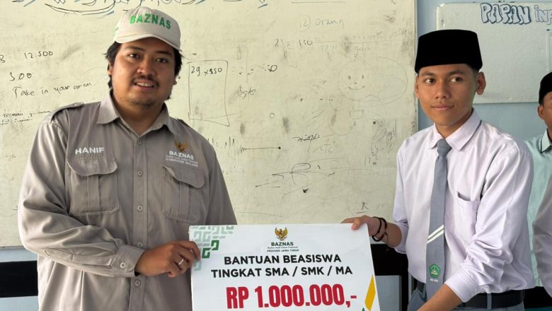 BAZNAS Jatim Cerdas: Siswa Siswi MA Mansyaul Ulum Terima Bantuan SPP